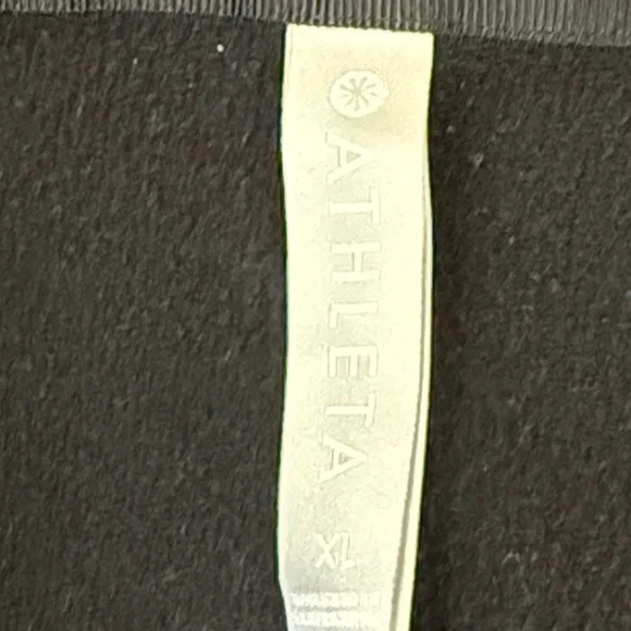 Athleta Black Hoodie Wrap Sweatshirt Size XL - Picture 6 of 7